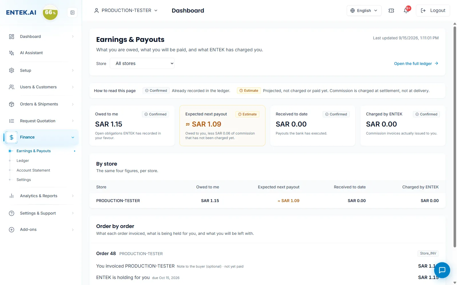 Read Earnings & Payouts